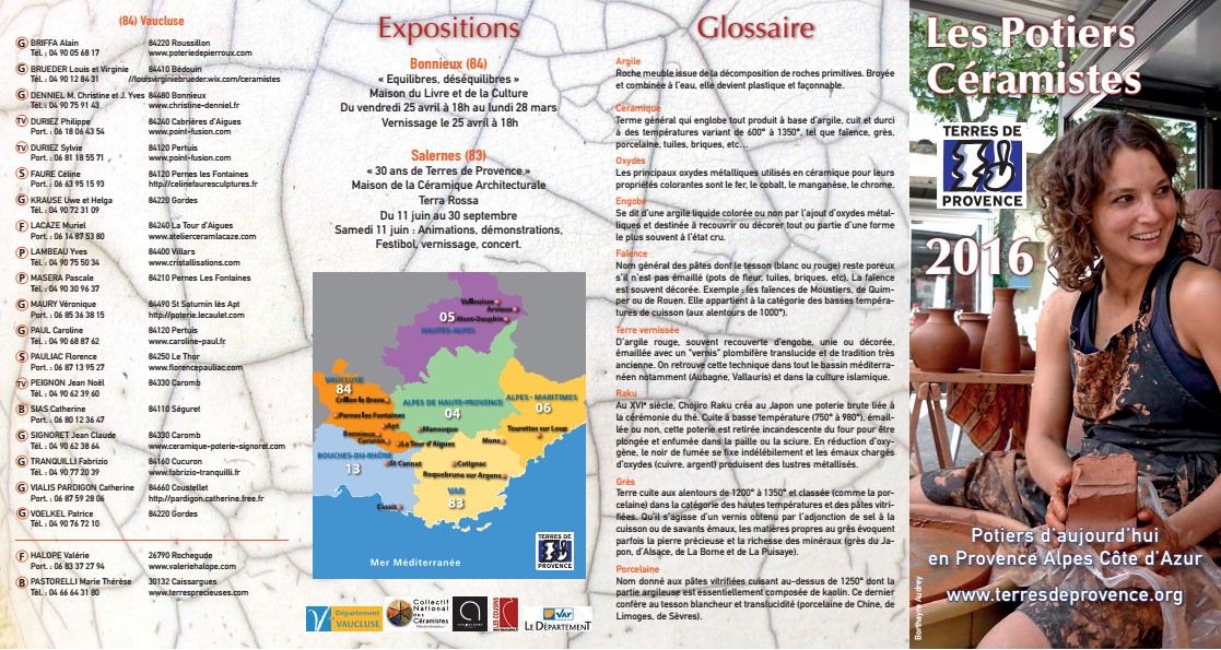 Calendrier des marchés potiers 2016 de Terres de Provence