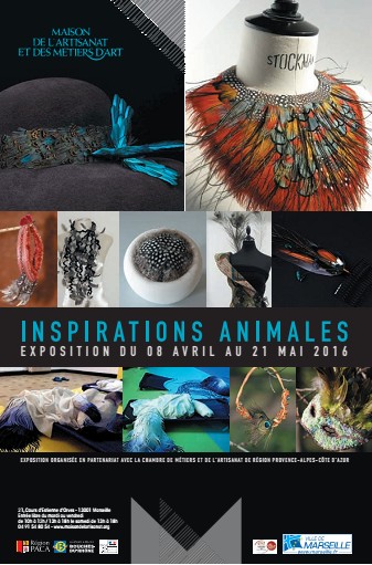 Exposition à la Maison des Métiers d'Art de Marseille (13), Inspirations animales du 8 avril au 21 mai 2016
