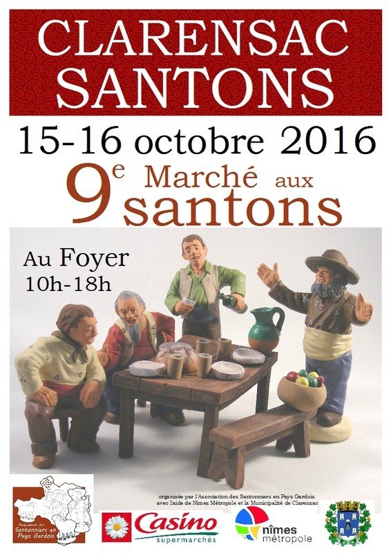 Foire aux santons de Clarensac les 15 et 16 octobre 2016 (Gard)