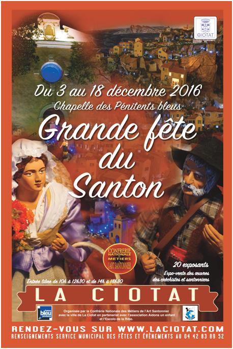Foire aux santons de la Ciotat (Bouches du Rhône), du 3 au 18 décembre 2016