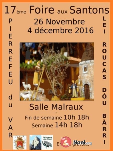 Foire aux santons de Pierrefeu du Var du 26 novembre au 4 décembre 2016