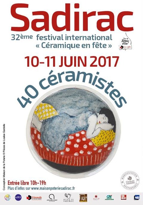 Céramique festival Sadirac les 10 et 11 juin 2017 - marché potier, expositions, animations...