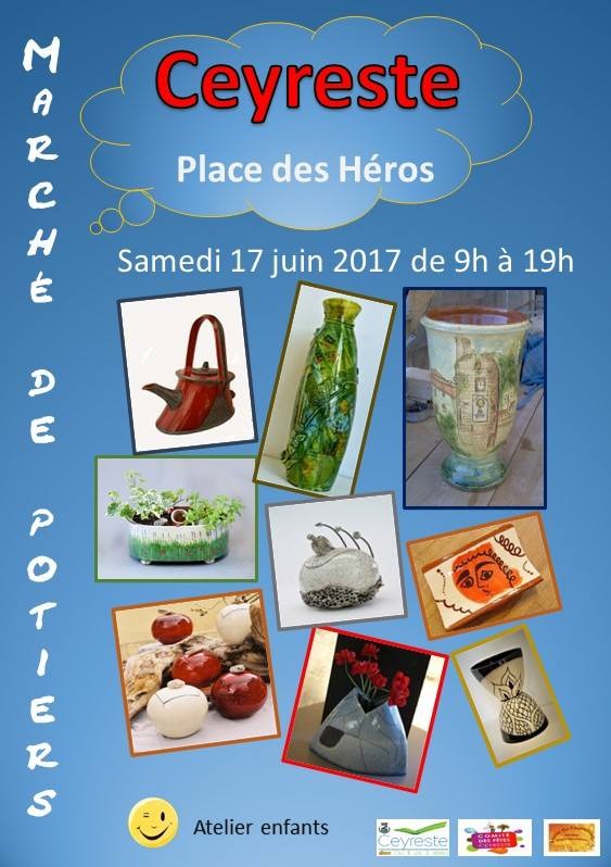 Marché potier de Ceyreste (Bouches du Rhône) le 17 juin 2017