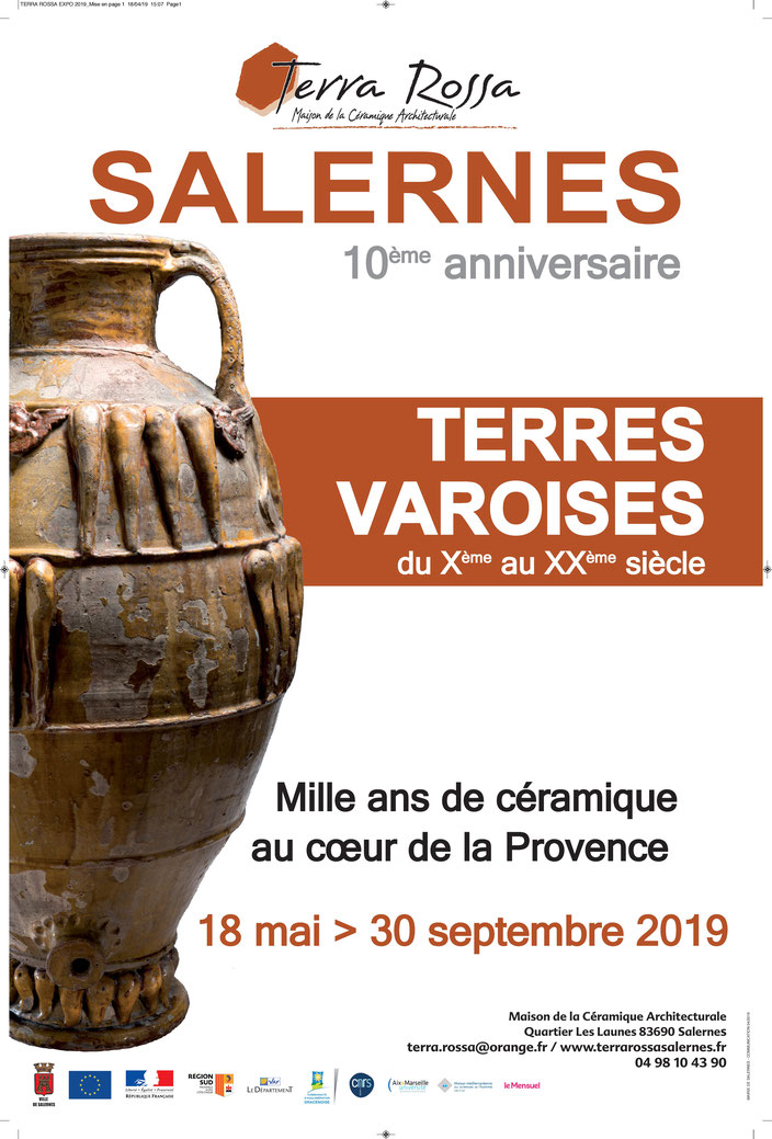 Exposition Maison de la céramique Architecturale Terra Rossa de Salernes (var) jusqu'au 30 septembre 2019, terres varoises