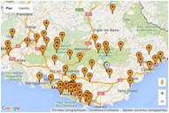 Carte des ateliers Activargile Provence