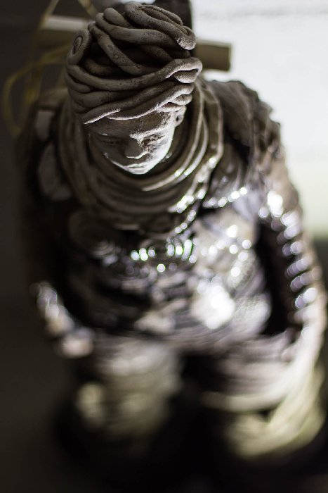 Sculpture céramique raku - Jocelyne Saez-Simbola, Atelier le Moulin de l'Herm - Photo Gaël Fontany